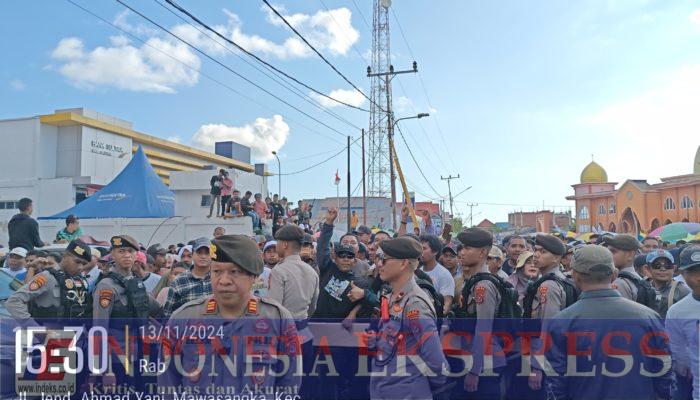 Pengamanan Debat Publik Cabub dan Cawabub di Buton Tengah Berlangsung Kondusif