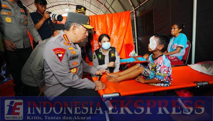 Tinjau Posko Pengungsian Erupsi Lewotobi, Kapolri Pastikan Pelayanan dan Kebutuhan Warga
