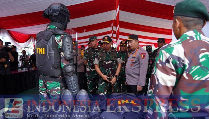 Panglima TNI dan Kapolri Hadiri Doa Bersama dan Tinjau Kesiapan Pilkada Jatim  2024