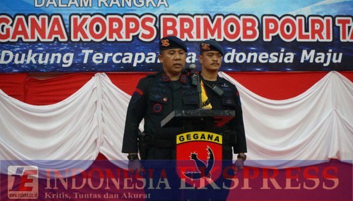 Upacara Pensucian Tunggul Detasemen Gegana Sat Brimob Polda Sultra