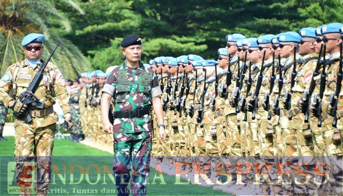 Kasum TNI Pimpin Upacara Penyambutan Satgas Kizi TNI Kontingen Garuda XXXVII-J MINUSCA