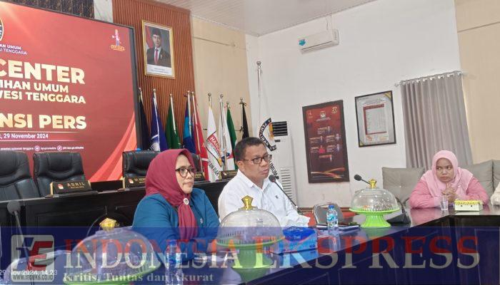 Konferensi Pers KPUD Sultra, Ini yang Dibahas