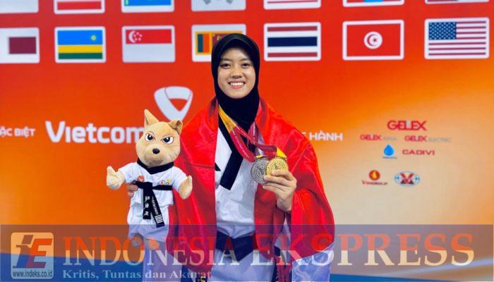 Bripda Risky Irma Suryani, Polwan Polres Kolaka Timur Raih Medali Emas di Asian Open Police Taekwondo Championship 2024