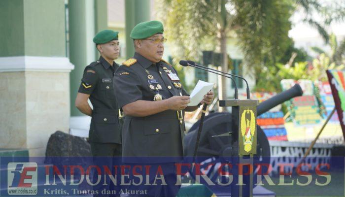 Danrem 143/HO Pimpin Upacara Peringatan Hari Juang TNI di Makorem 143/HO