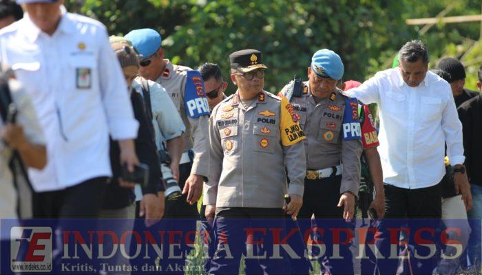 Irjen Pol Dwi Irianto Dampingi Menteri Pertanian Tinjau Bendungan Ameroro di Kabupaten Konawe : Dorong Ketahanan dan Swasembada Pangan Nasional