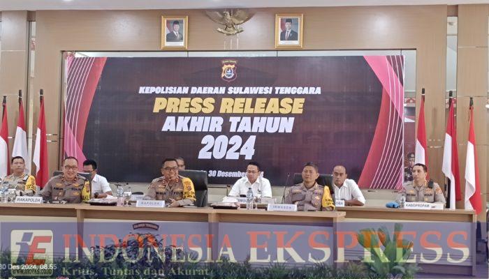 Paparan Irjen Pol Dwi Irianto Terkait Capaian Polda Sultra dan Jajaran Tahun 2024