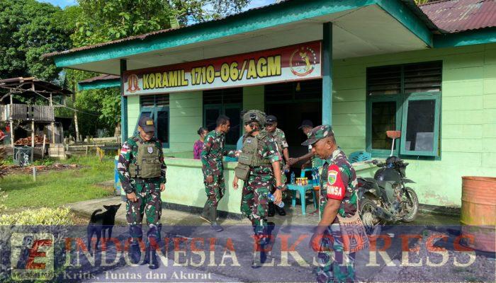 Dandim 1710/Mimika Tinjau Langsung Kondisi Pos Di Pedalaman Koramil 1710-06/Agimuga