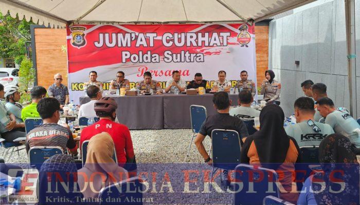 Polda Sultra Bakal Tindak Parkir Liar di Eks MTQ Kendari, Warga Apresiasi Program Jumat Curhat