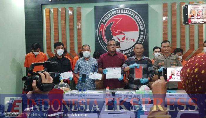 Ditresnarkoba Polda Sultra Selamatkan 135 Ribu Jiwa dengan Pengungkapan 13 Kasus Narkoba