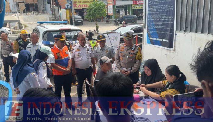 Dirlantas Polda Sultra Kerjasama BPTD Kelas II Sultra, Dishub dan PT Jasa Raharja Gelar Ramp Check