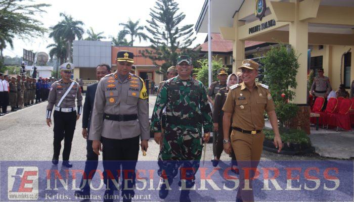 Dandim 1412/Kolaka Hadiri Apel Gelar Pasukan Operasi Anoa TA 2025 di Polres Kolaka