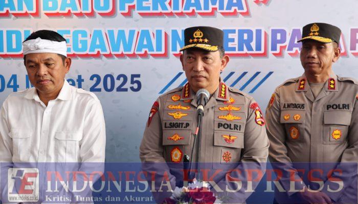 Wujud Nyata Dukung Program Pemerintah, Jenderal Sigit Jalankan Program 100.000 Rumah Bagi Personel Polri