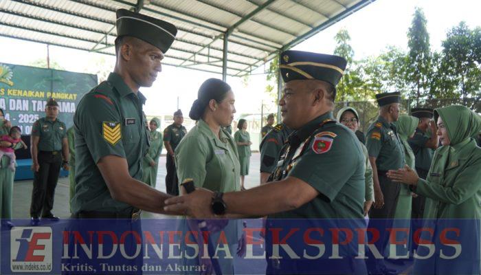Danrem 143/HO Pimpin Upacara Korp Raport Kenaikan Pangkat: Dorong Prajurit Lebih Termotivasi Berkarya