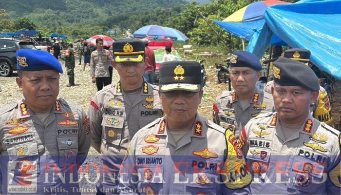 Kapolda Sultra Tinjau Langsung Lokasi Banjir Sabandete Konut