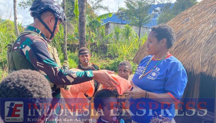 Gome Bergetar! Satgas TNI Buktikan Pengabdian dengan Tangan Terbuka ke Warga Kampung Wako