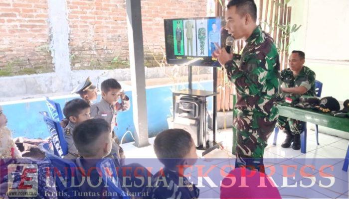 Kunjungi Koramil Bendo, Murid TK Mardisiwi Ditanamkan Rasa Cinta Tanah Air dan Kedisiplinan
