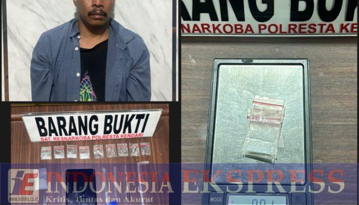 Polresta Kendari Amankan Pria Pengedar Sabu di Tengah Operasi Pekat Anoa