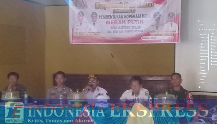 Desa Asembu Mulya Gelar Musdessus, Bentuk Koperasi Merah Putih