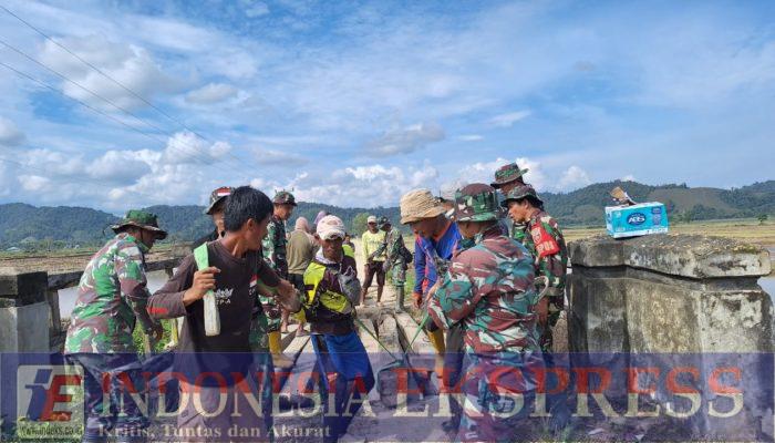 Dansatgas TMMD 125 Kodim 1417/Kendari Tinjau Pelaksanaan TMMD Di Kecamatan Asinua