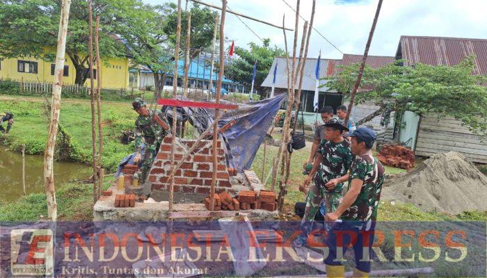 Tugu TMMD 125 Kodim 1417/Kendari Mulai Dibangun, Simbol Semangat Membangun Desa