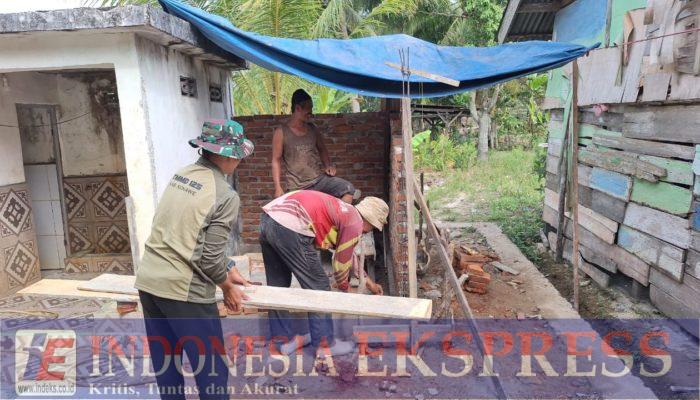 Satgas TMMD 125 Kodim 1417/Kendari Rehabilitasi MCK dan Bangun Tempat Wudhu Mushola di Desa Nekudu