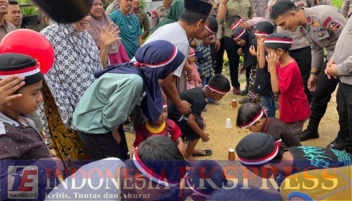 Resimen II Pelopor Pasbrimob II Meriahkan HUT ke-80 RI Bersama Anak Panti Asuhan di Kendari