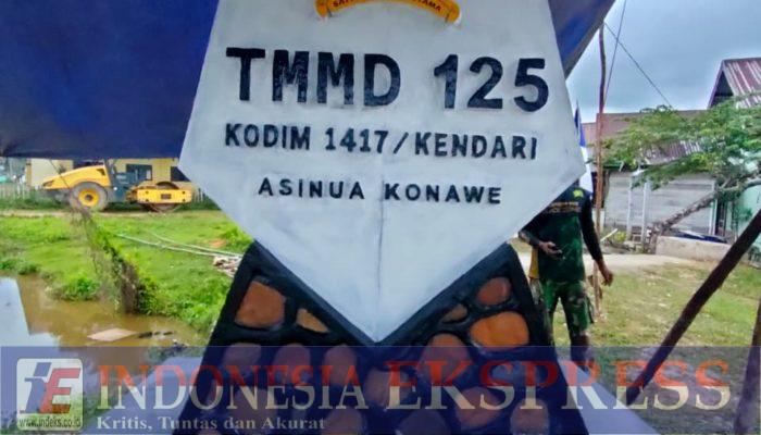 Tugu Prasasti TMMD Ke-125 Kodim 1417/Kendari, Jejak Abadi Kebersamaan TNI dan Rakyat di Konawe