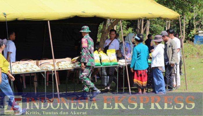 Satgas TMMD 125 Kodim 1417/Kendari Gelar Pangan Murah Usai Penutupan TMMD