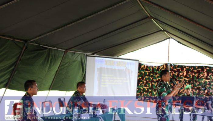 Yonif TP 824/Mo’e’a Tingkatkan Ketahanan Mental Prajurit Lewat Pembinaan Bintaljarahdam XIII/Merdeka