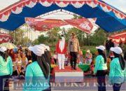 Lomba Gerak Jalan Meriahkan HUT RI ke-80 di Kecamatan Wonggeduku