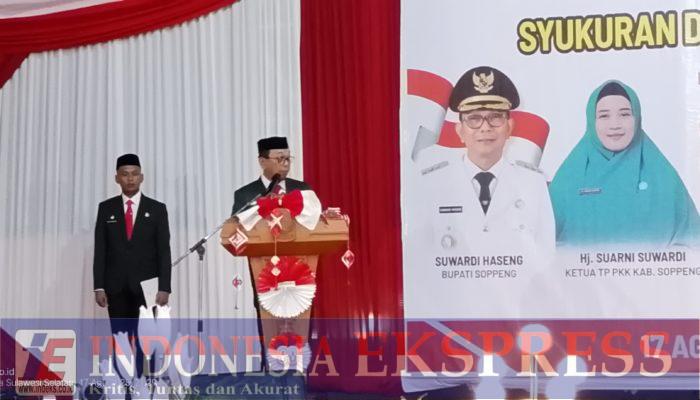 Semarak HUT ke-80 RI di Soppeng: Resepsi Kenegaraan Tegaskan Komitmen Membangun Daerah