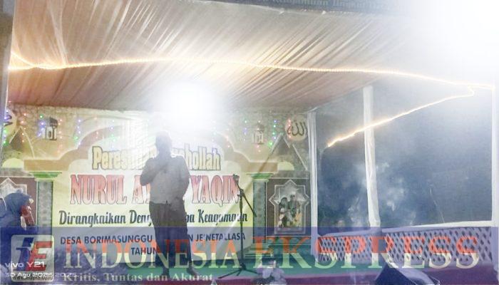 Dirut PT Sinar Magoma Utama Bangun Masjid Megah di Pelosok Desa Gowa