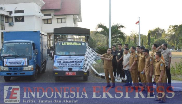 Solidaritas Tanpa Batas, Bupati Soppeng Bantu Korban Kebakaran di Luwu Timur