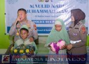Ditlantas Polda Sultra Gelar Bakti Sosial di Pondok Pesantren Sambut Maulid Nabi & Hari Lalu Lintas Bhayangkara