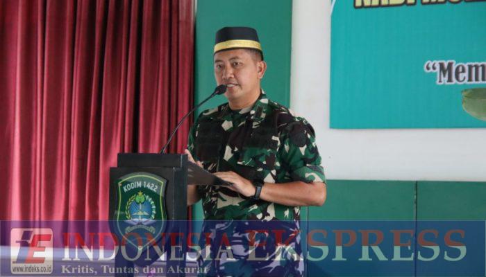 Kodim 1422/Maros Gelar Maulid Nabi Muhammad SAW: Perkuat Karakter dan Profesionalisme Prajurit