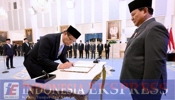 Panglima TNI Hadiri Pelantikan Menteri Kabinet Merah Putih Sisa Masa Jabatan Periode Tahun 2024-2029