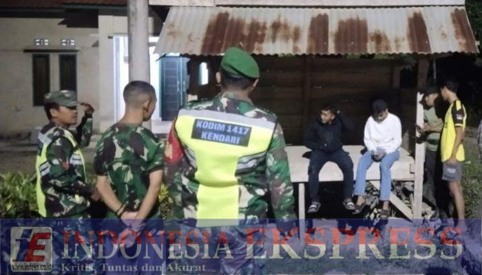 Babinsa Koramil 1417-04/Lainea Gelar Patroli Cipta Kondisi Bersama Komponen Pendukung