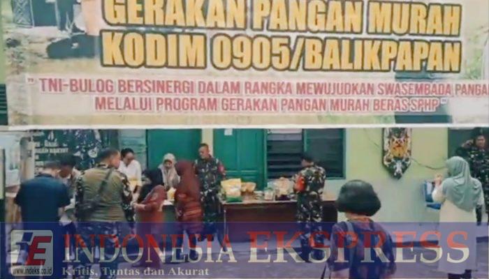 Koramil 0905-01/Bpp Utara Kodim 0905/Bpp Gelar Gerakan Pangan Murah