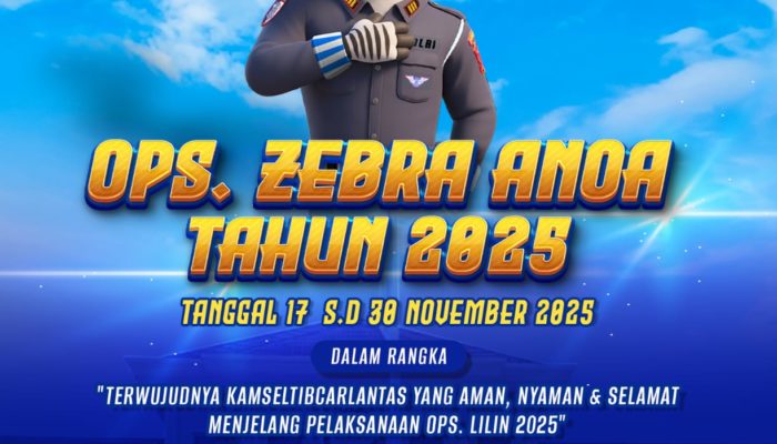 Operasi Zebra Anoa 2025, Sasar Pelanggaran yang Dominan Sebabkan Kecelakaan