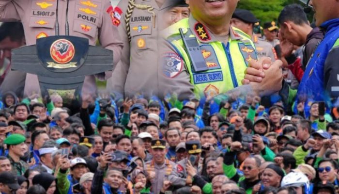 Dampingi Kapolri, Ajak Ojol Perkuat Sinergi Jaga Kamtibmas dan Keselamatan Lalin