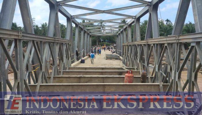 TNI Bantu Percepat Pemulihan Akses di Aceh, Sumbar, dan Sumut, Prajurit Turun Langsung Bangun Jembatan Bailey