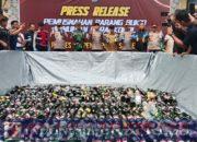 Rilis Akhir Tahun, Polres Soppeng Musnahkan 1.123 Botol Minuman Keras