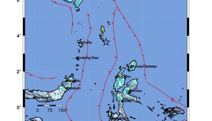 GEMPABUMI TEKTONIK M7,1 DI KEPULAUAN TALAUD, SULAWESI UTARA, TIDAK BERPOTENSI TSUNAMI
