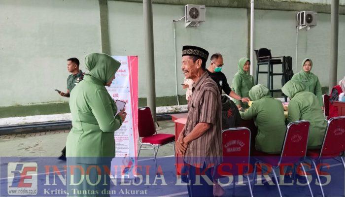 Persit KCK Cabang XXX Dim 1422/Maros Gelar Donor Darah Peringati HUT ke-80