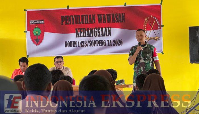 TMMD ke-127 Kodim 1423/Soppeng Tanamkan Wawasan Kebangsaan di SMPN 2 Liliriaja