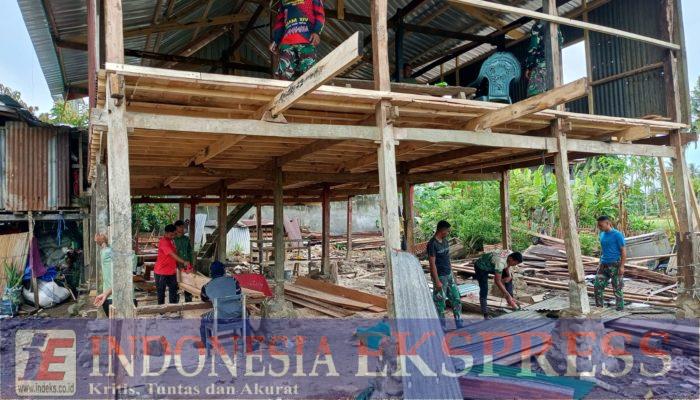 TMMD ke-127 Kodim 1423/Soppeng Percepat Pembangunan RTLH di Desa Jampu