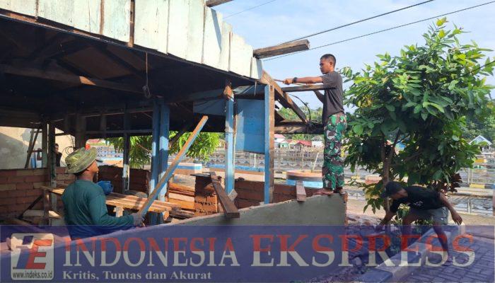 Satgas TMMD ke-127 Kodim 1417/Kendari Mulai Rehabilitasi RTLH Unit Keempat di Petoaha