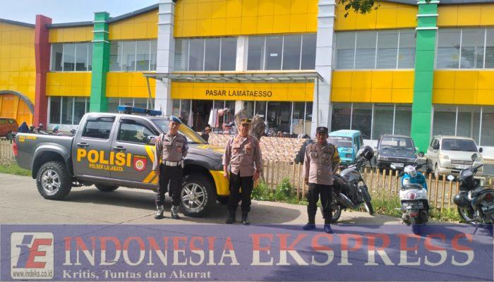 Polsek Lalabata Intensifkan Patroli Pasar, Pastikan Keamanan dan Stok Sembako Aman Selama Ramadhan