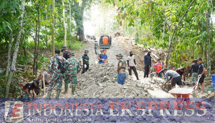 Satgas TMMD ke-127 Kodim 1423/Soppeng Kebut Pembangunan Jalan Penghubung Jampu–Barang