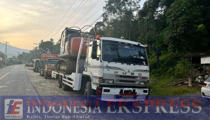 Polda Sumut Amankan 2 Ekskavator di Madina, Diduga untuk Tambang Emas Ilegal